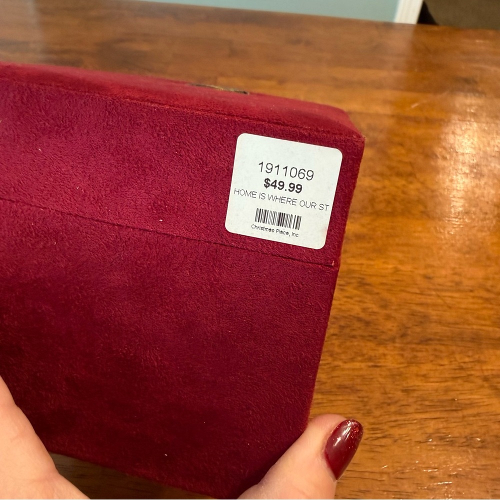 Susan Wright Home is where our story begins ornament with box - Picture 3 of 8